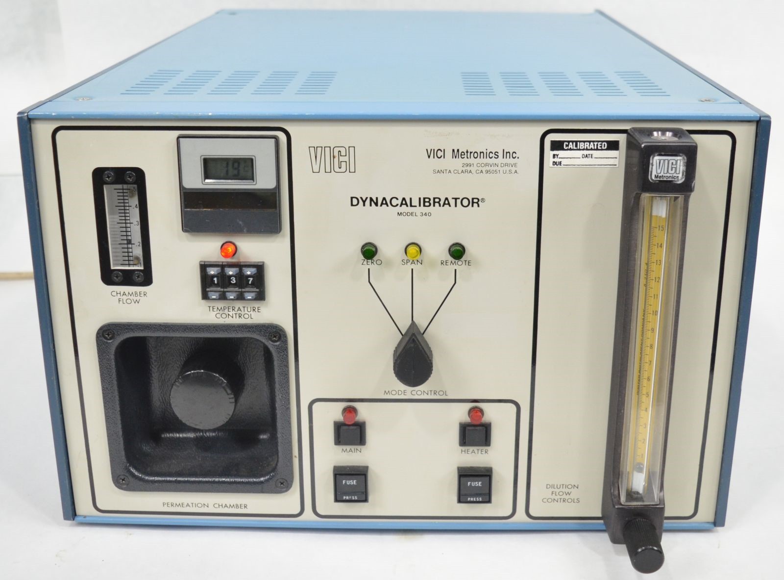 VICI Metronics Model 340 Dynacalibrator Calibration Gas Generator