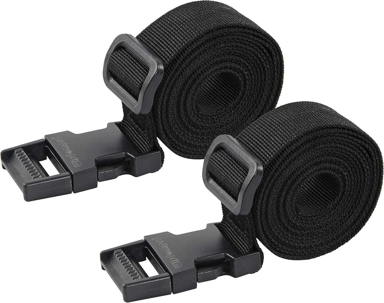 Correas de Equipaje Ajustables Paquete de 2 para Mochila Camping Negro 48 Pulg