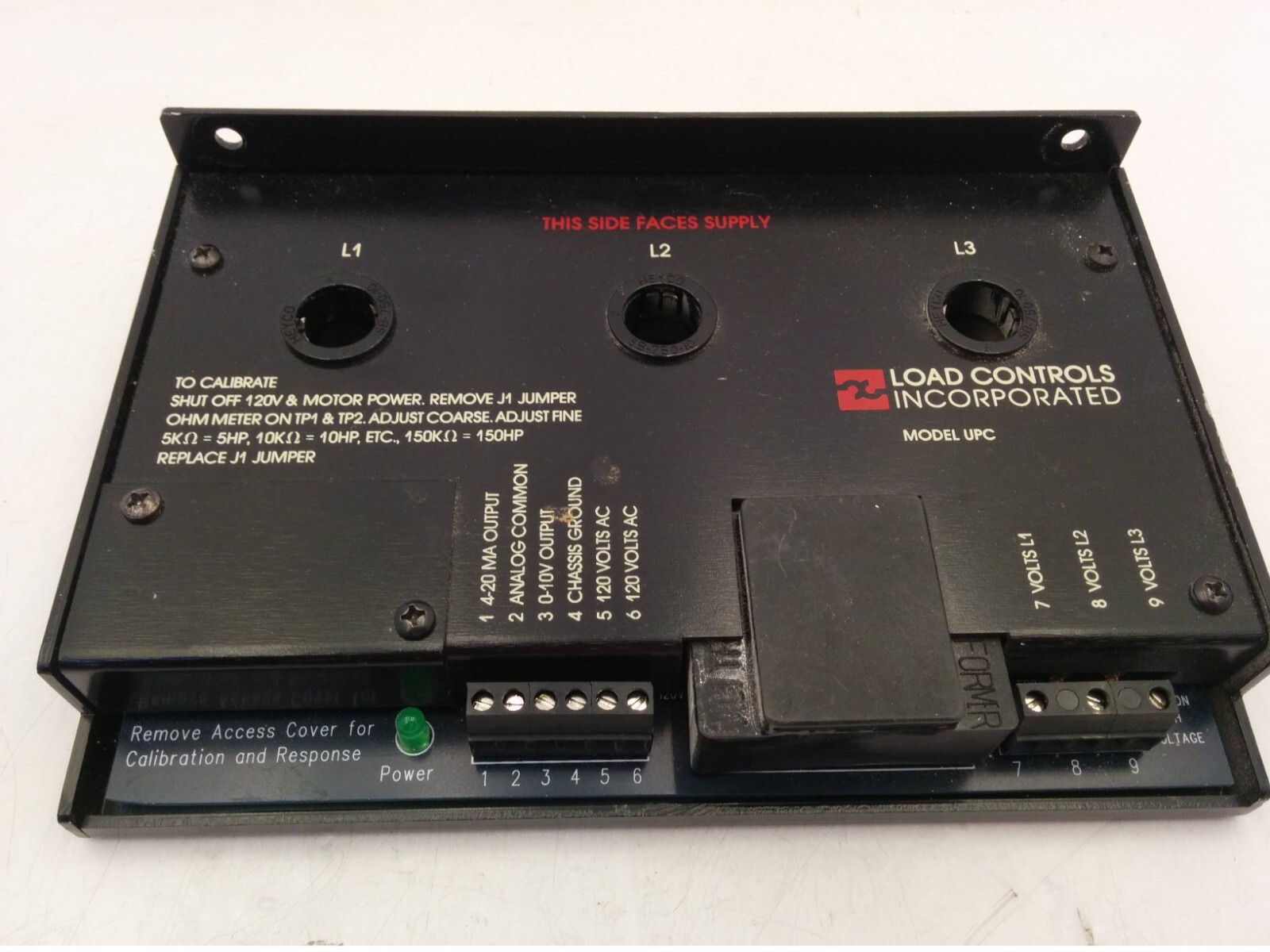 LOAD CONTROLS INC. MODEL UPC UNIVERSAL POWER CELL, 120VAC 50/60Hz