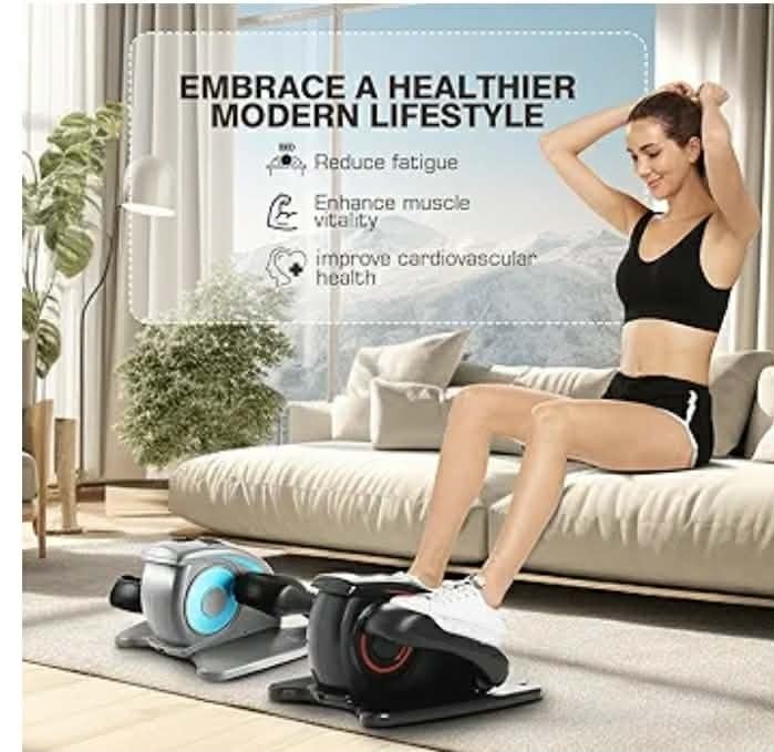 ANCHEER Under Desk Elliptical Machine w/ Remote Control LCD Display Quiet Seated