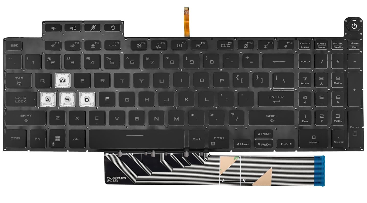 Replacement Backlit Keyboard for ASUS TUF A15 F15 FA507 FX507 FX507R A17 FA70...
