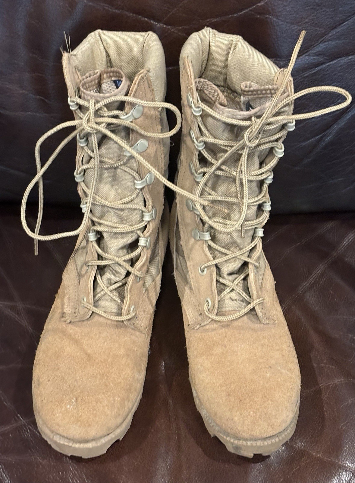 Vintage Altama American Military Gear Tan Desert Combat Boots Size 4 1/2 Wide