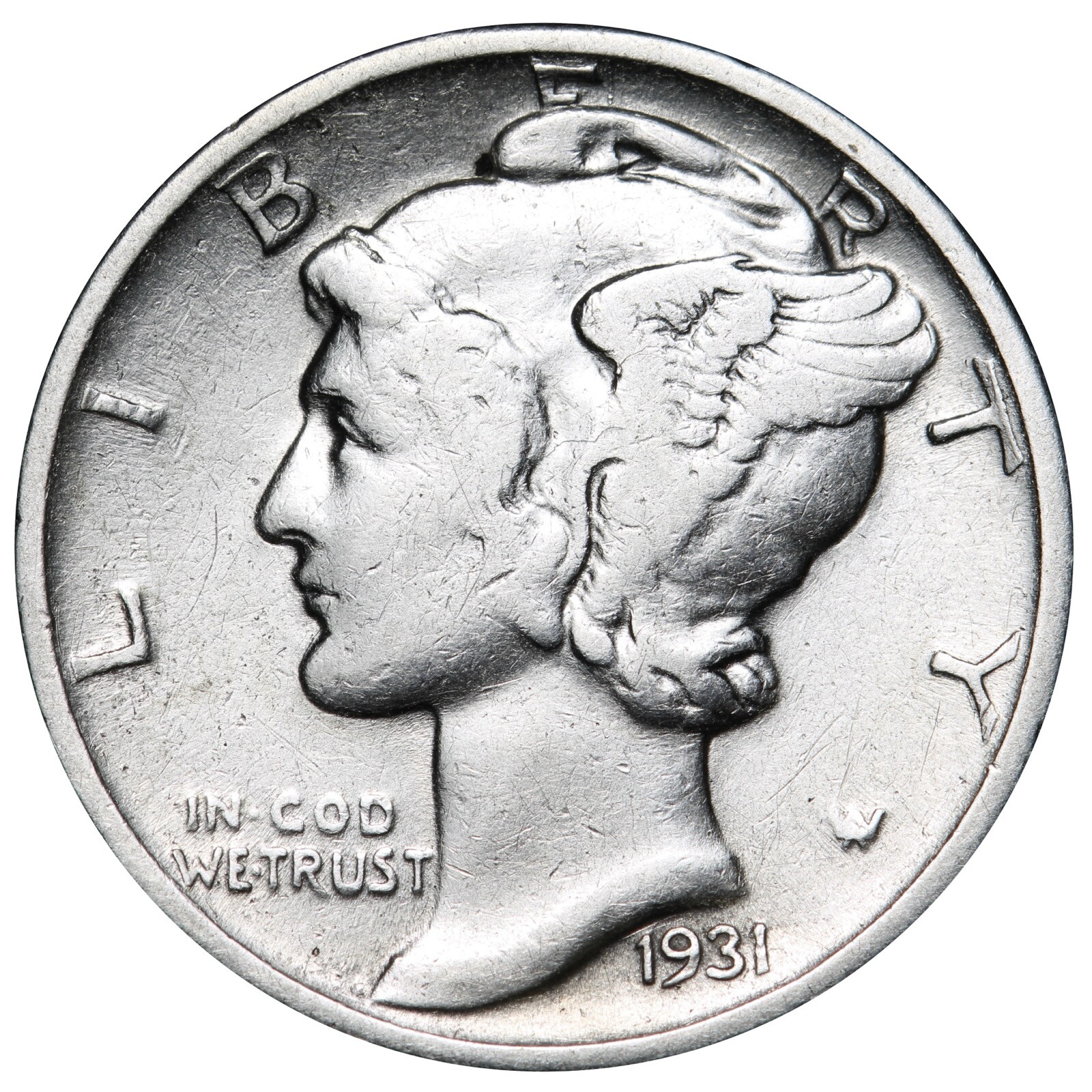 1931 Mercury Dime Better Grade Nice Coin!