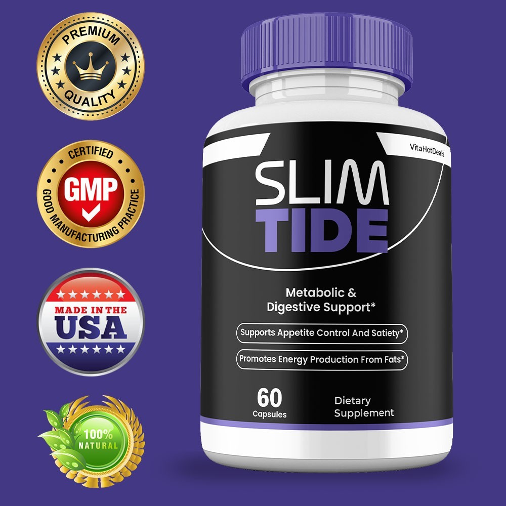 Slim Tide Capsules, Max Strength, SlimTide Natural Supplement (2 Pack)