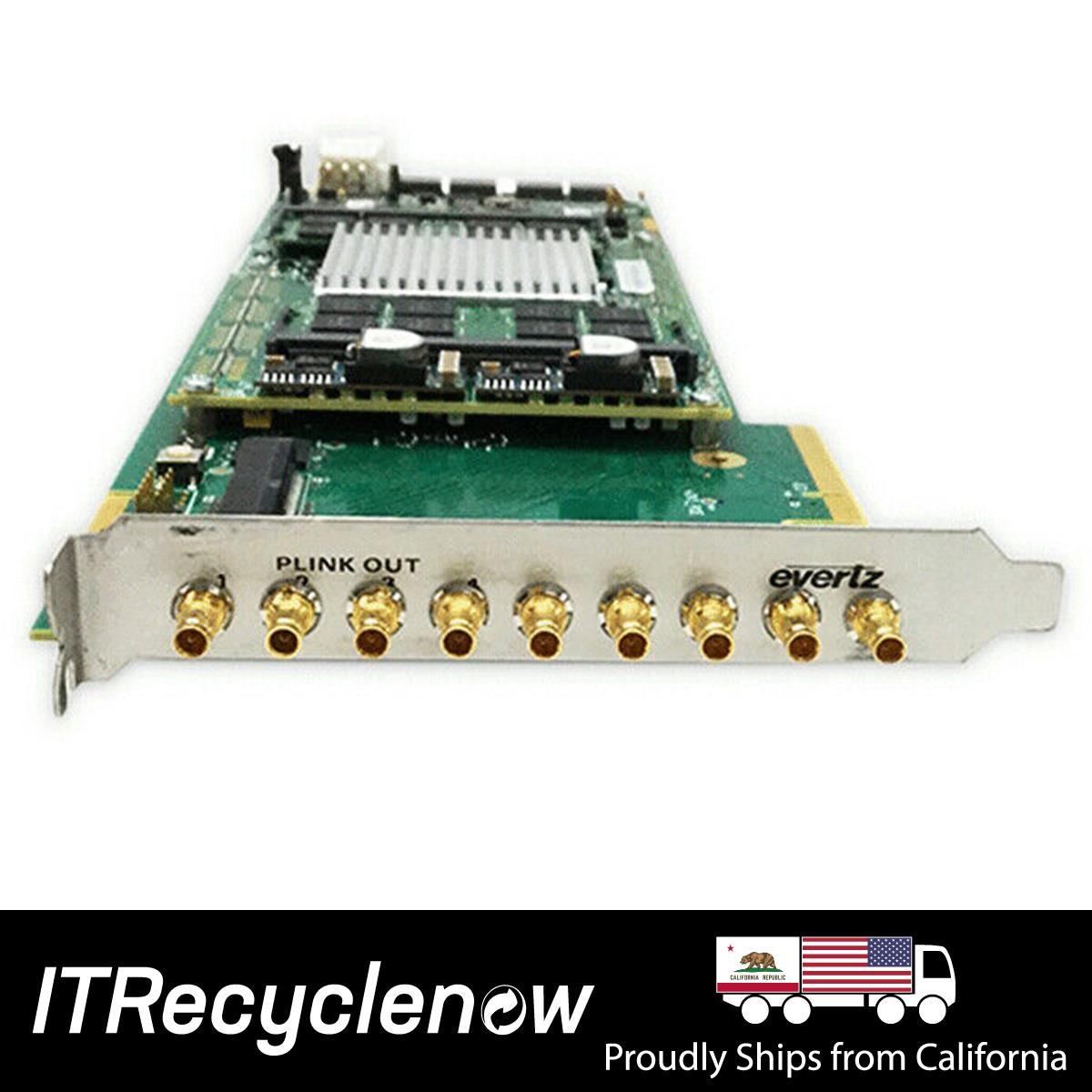 Evertz MEC8 8-Port SDI Capture Card PCIe Media Processing Broadcast 1080p HD