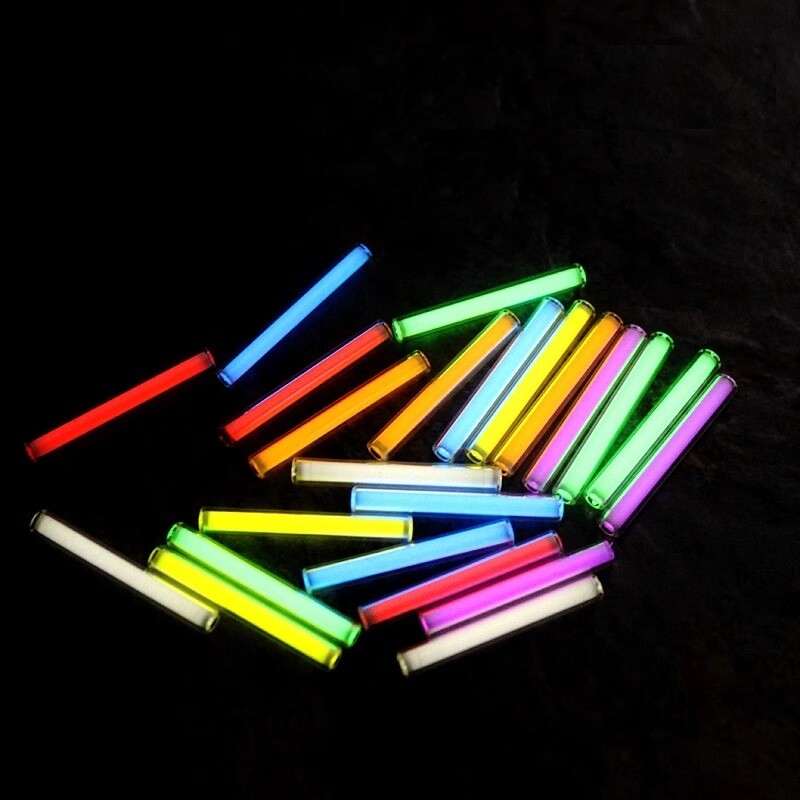 1PC 3X22.5mm Glass Tube Night Luminous 25 Years Life Tube Singal Lamp Tube EDC