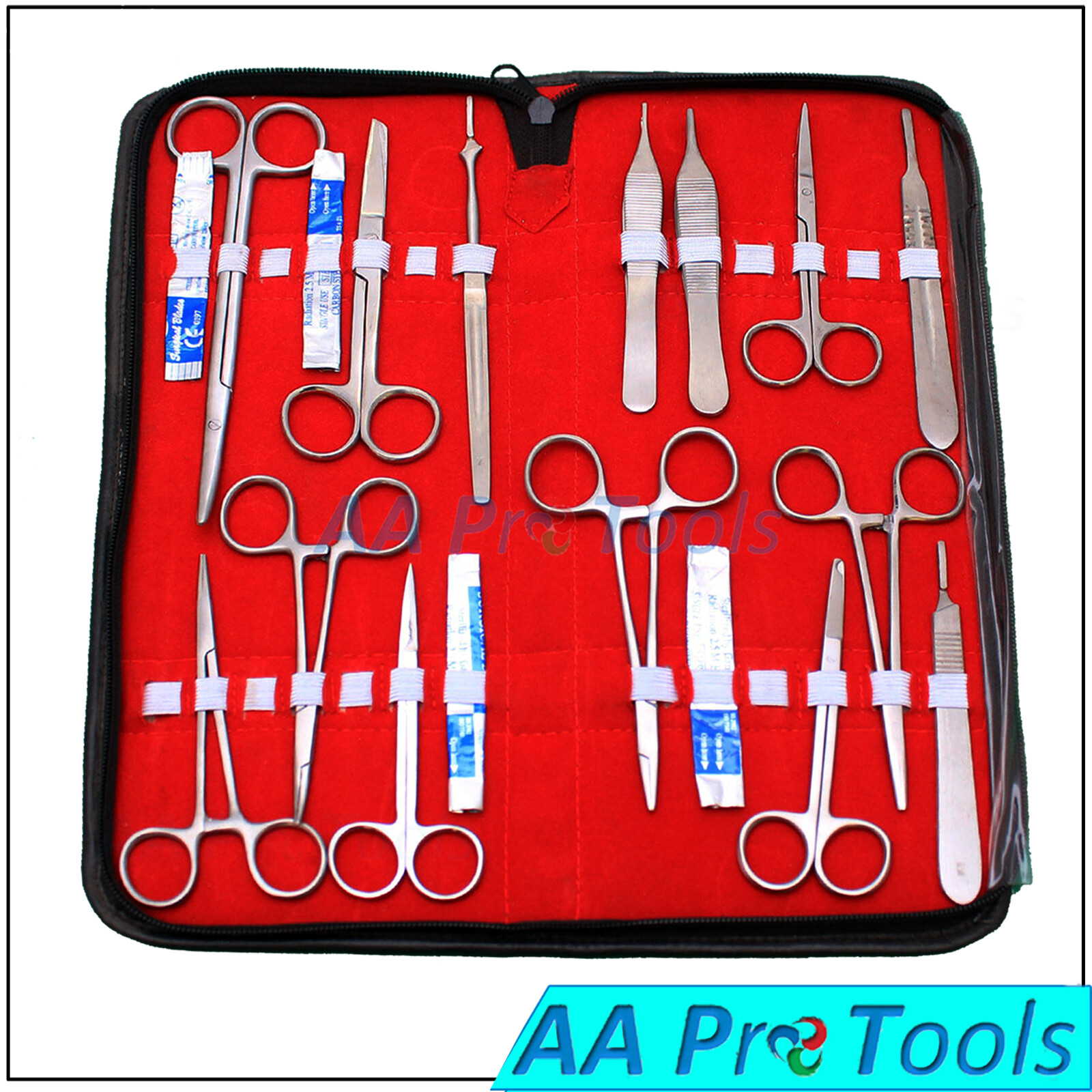 German 54 PC MINOR SURGERY DISSECTION DISSECTING STUDENT KIT SURGICAL INSTRUMENT