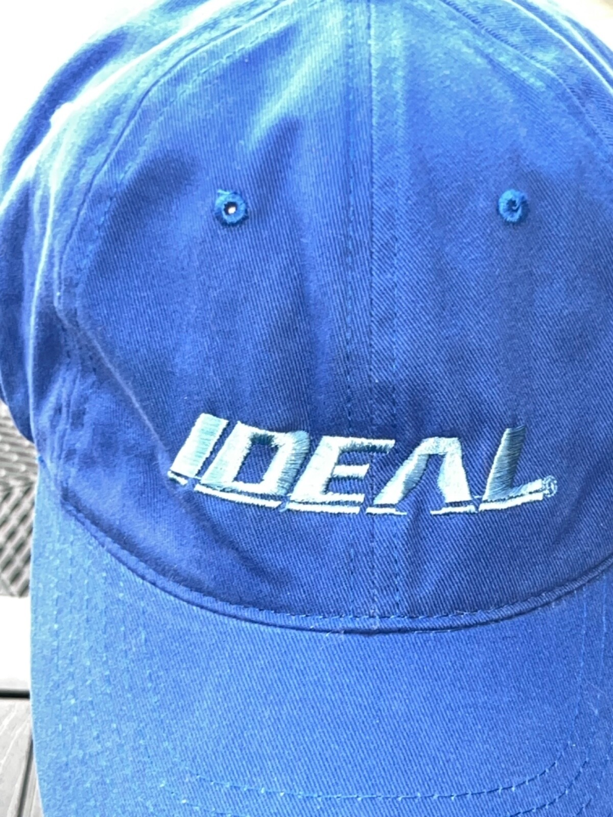 Ideal in light blue on a Royal blue Brian Robinson Headwear Hat Cap Hook Loop