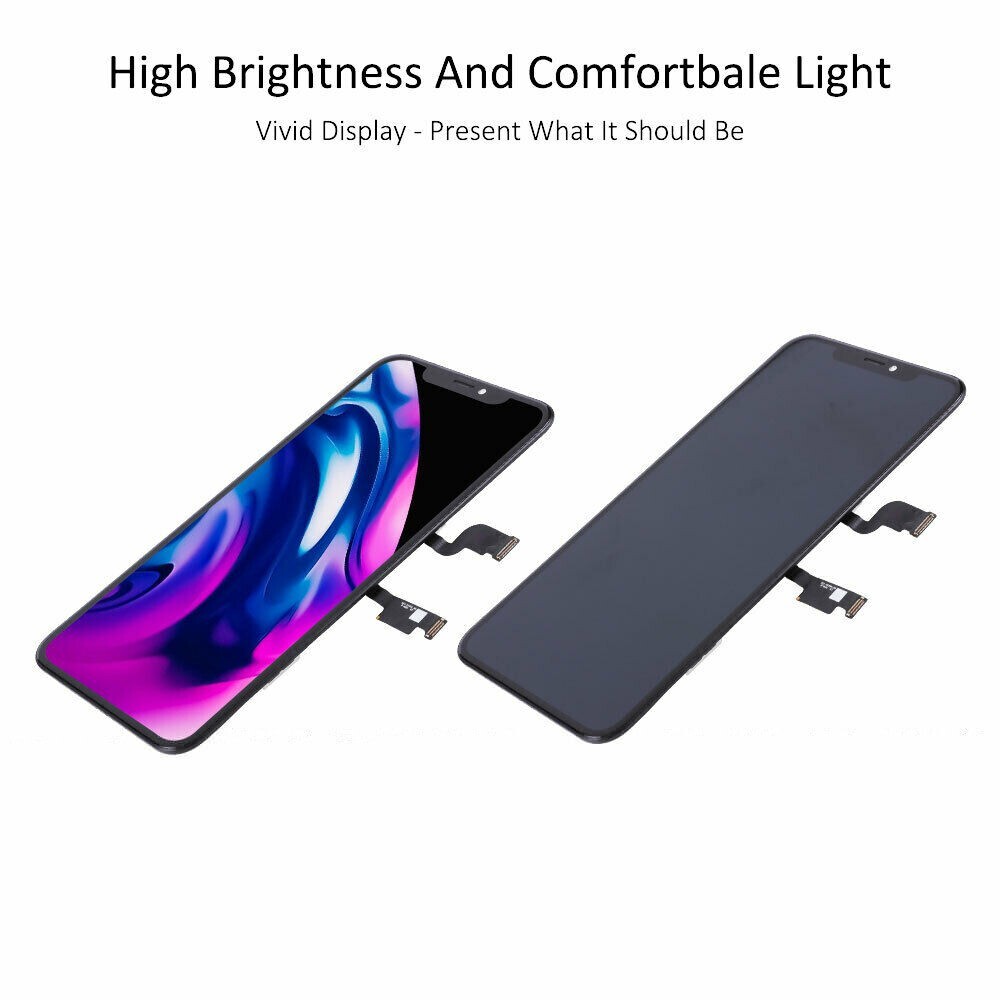 Soft OLED For iPhone XS Max Display LCD Screen Touch Digitizer Frame Replacement
