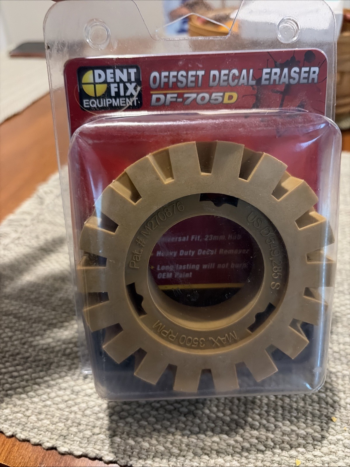 Dent Fix DENDF-705D Offset Style Decal Eraser Wheel Tan