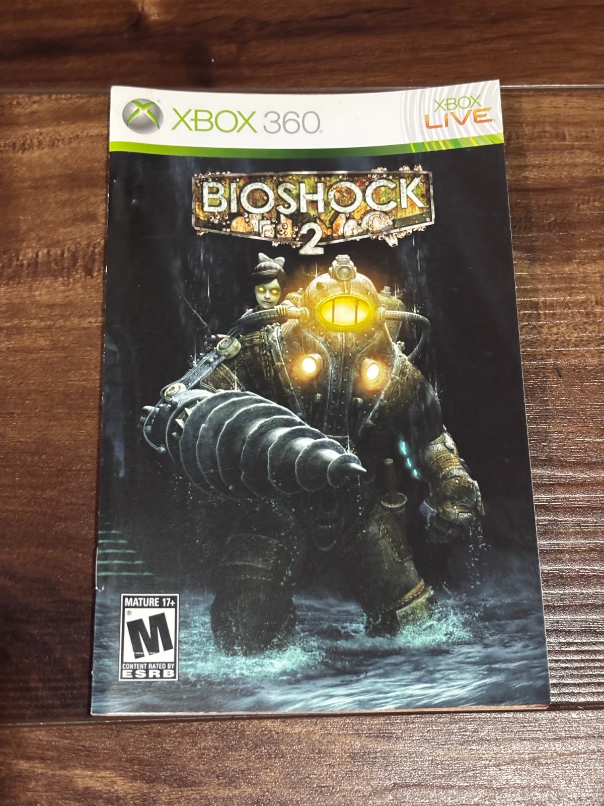 Bioshock 2 XBOX 360 Instruction Manual Only