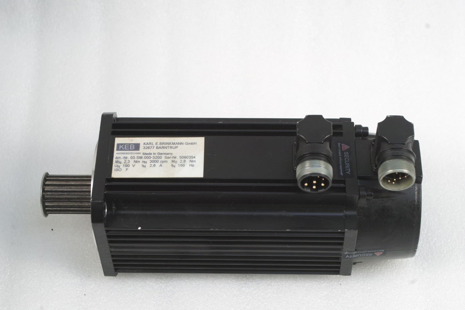 KEB AC MOTOR ART-NO 03.SM.000-3200 3000 RPM 2.8Nm TESTED WORKING FREE SHIP