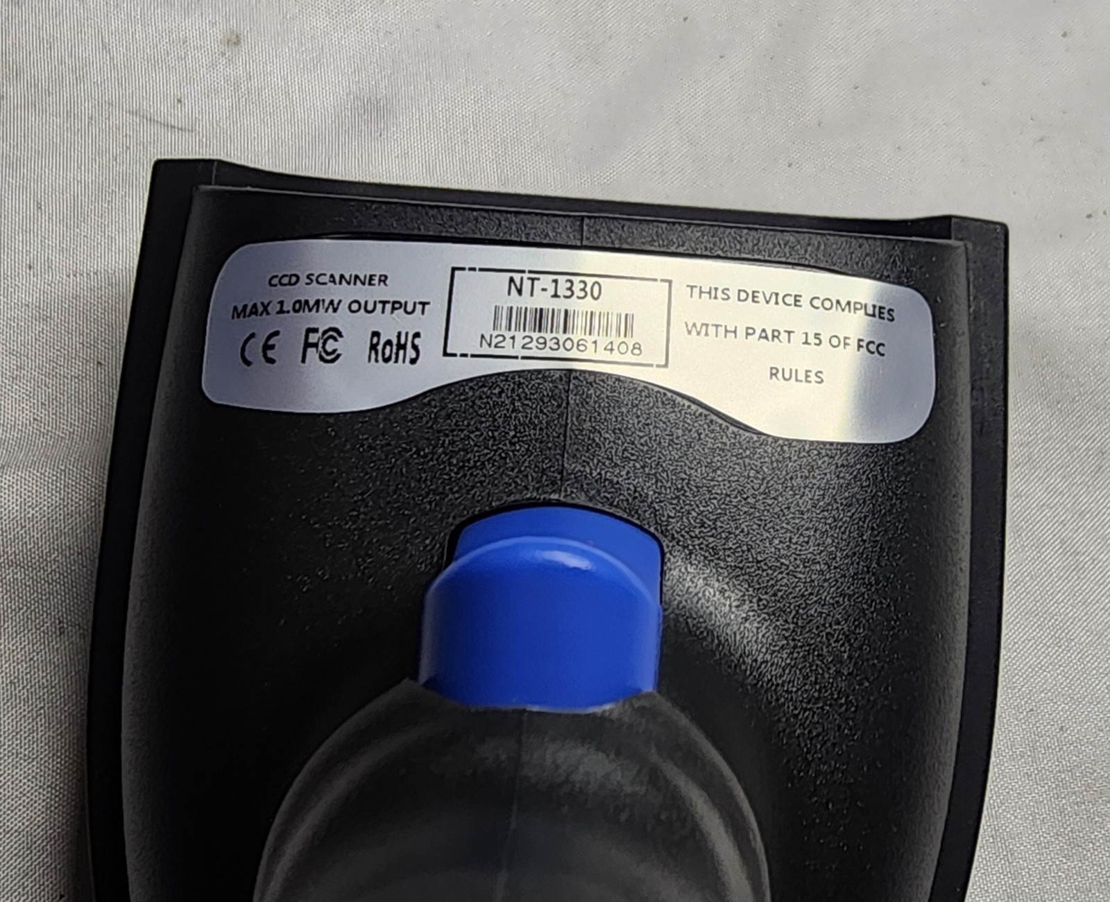 Netum NT 1330 Wired USB Handheld CCD Barcode Scanner Gun TESTED