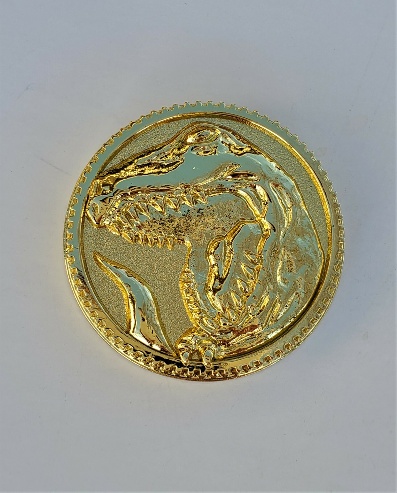 Legacy T-REX TYRANNOSAURUS Power Coin-Gold Dino Made for Legacy Ranger Morpher