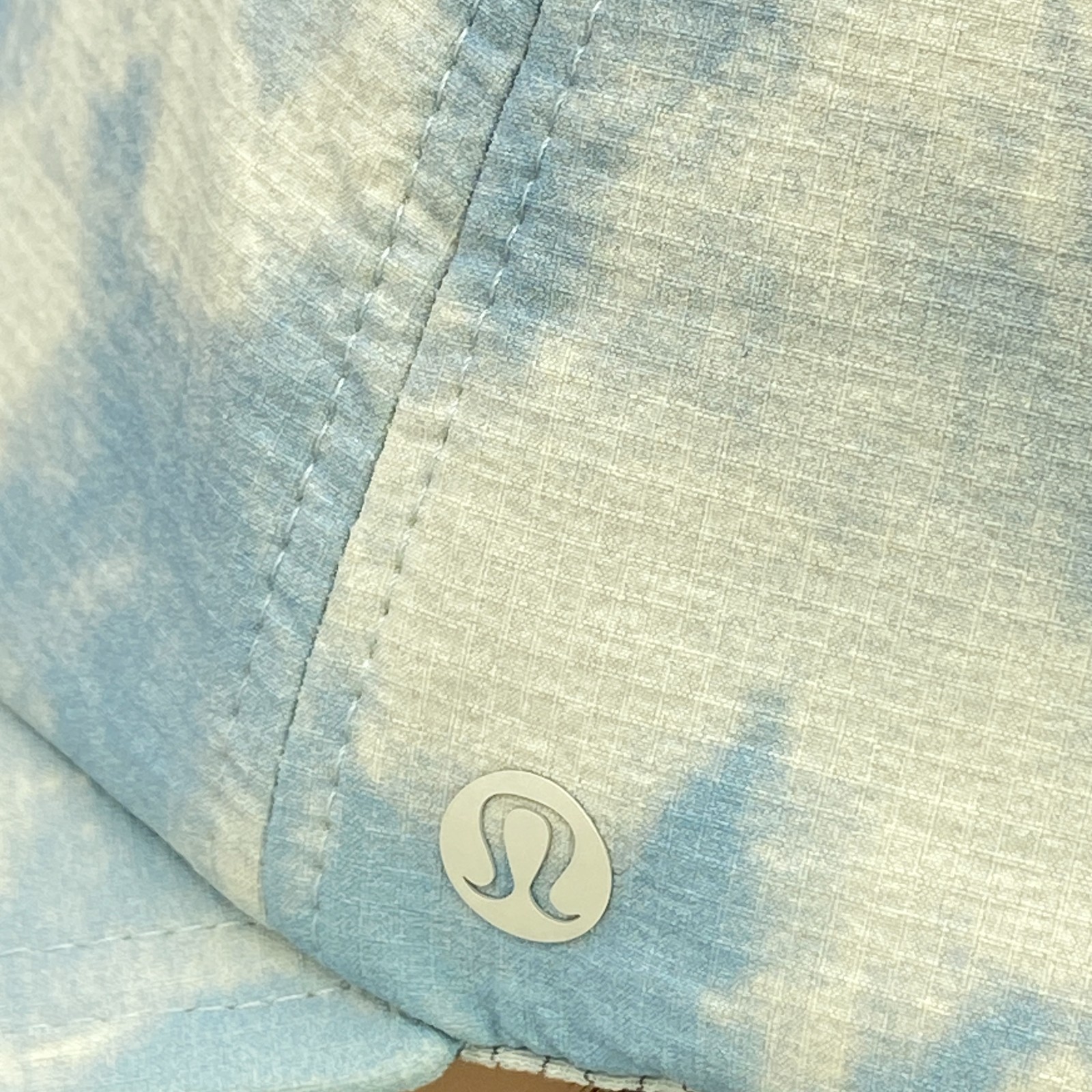 Lululemon Baseball Hat One Size White Tie Dye Adjustable Strapback Gym Workout