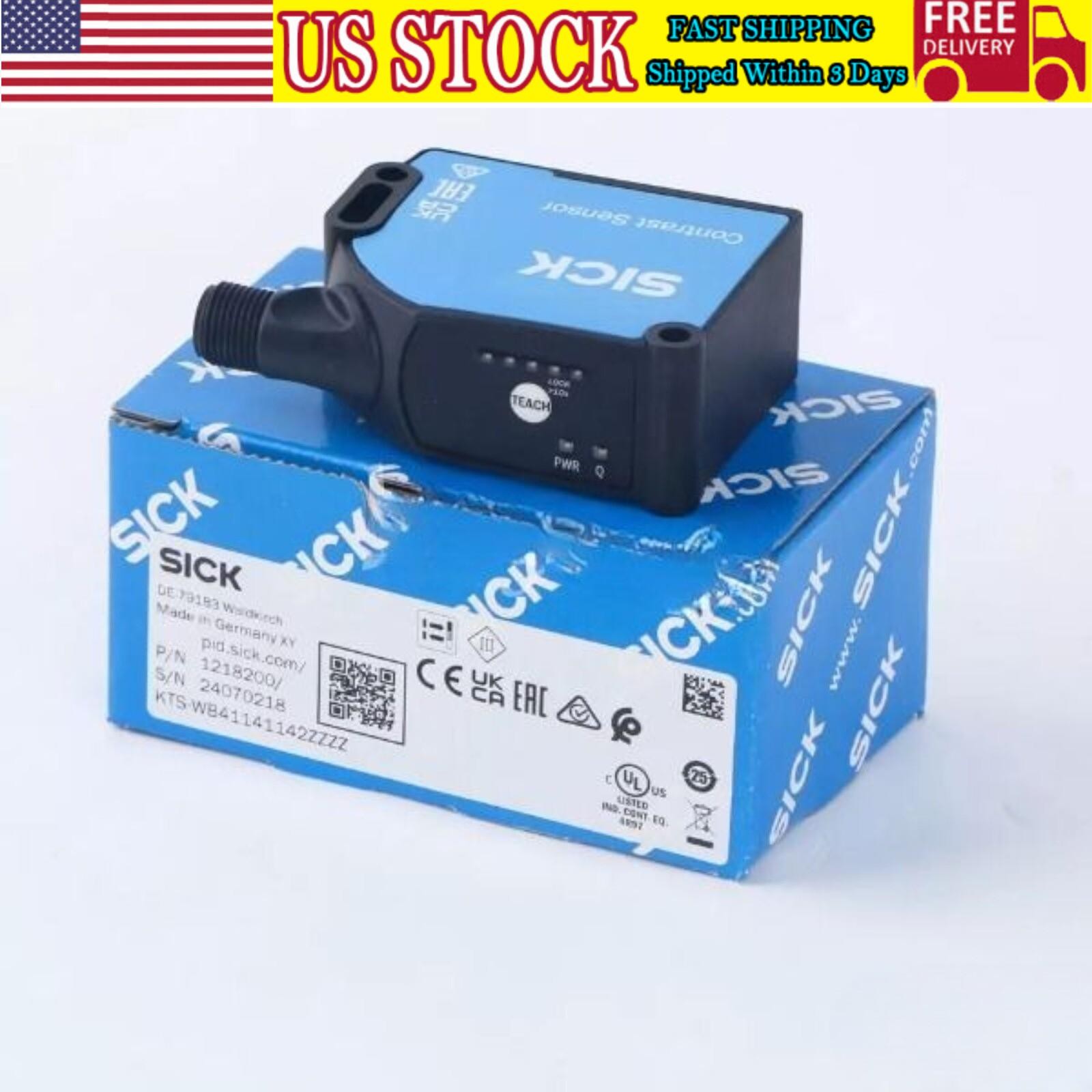 NEW SICK KTS-WB41141142ZZZZ 1218200 KTSWB41141142ZZZZ Color Sensor