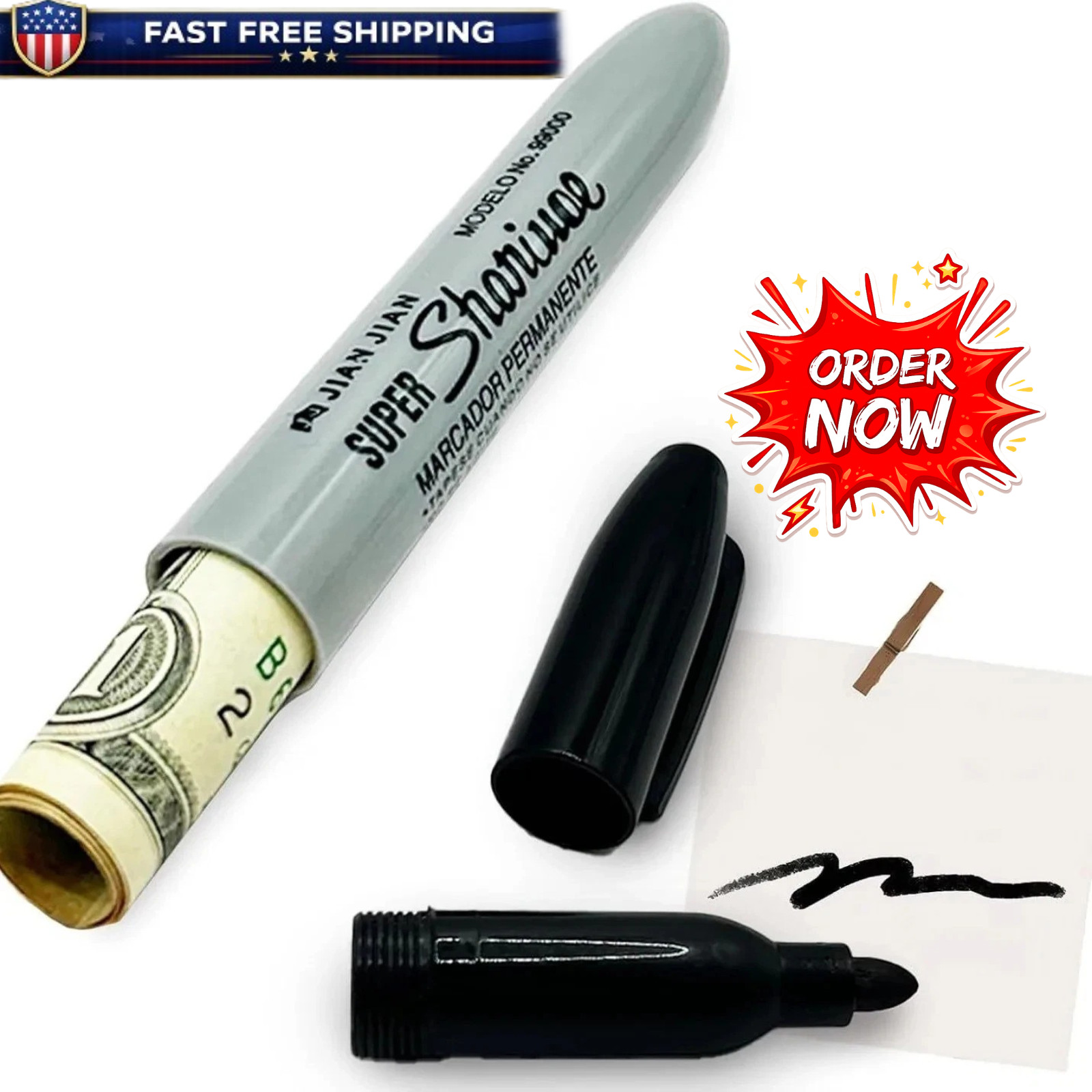 Secret Stash Pen – Hidden Compartment Marker Diversion Safe – Discreet Storage
