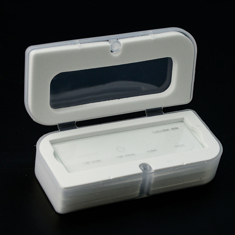 4 Scales Microscope Stage Calibration Slide Stage Micrometer Div.0.01mm
