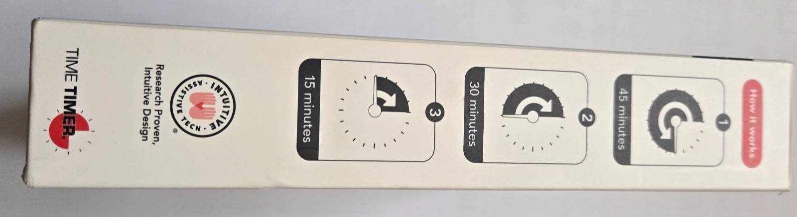 Time Timer 8"(Medium) Braille with black disk