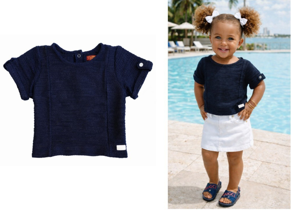 girl's 7 FOR ALL MANKIND childrensalon boutique "playground cool" goop top 3t 3