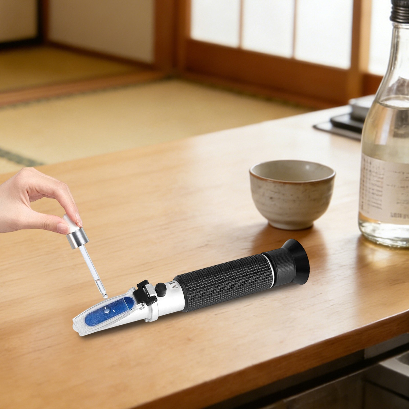 Handheld Refractometer, Portable Refractometer, Alcohol Test Refractometer 0-80%