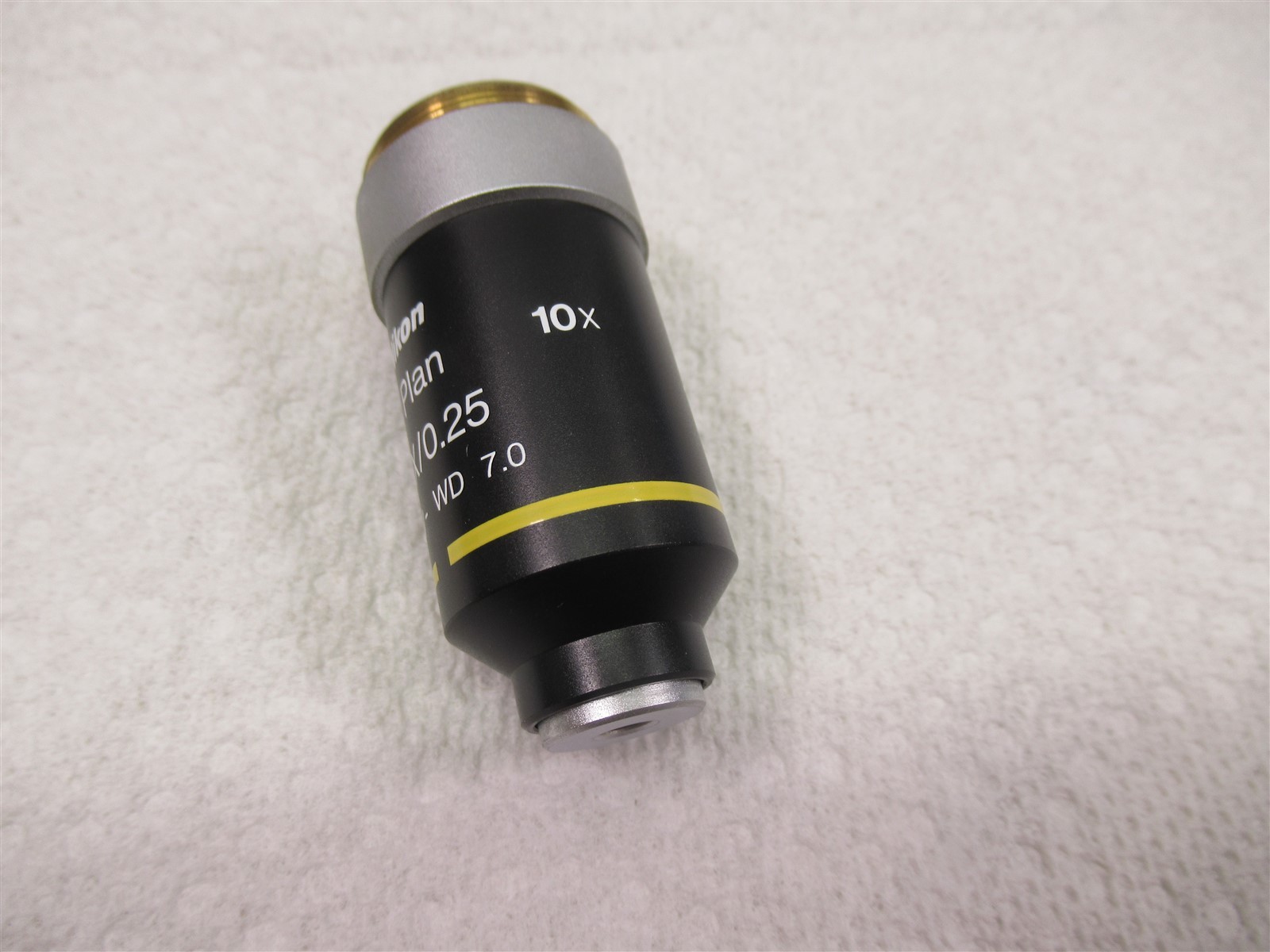 Nikon E Plan 10x / 0.25 Microscope Objective Lens ∞/- WD 7.0 CFI60 Eclipse