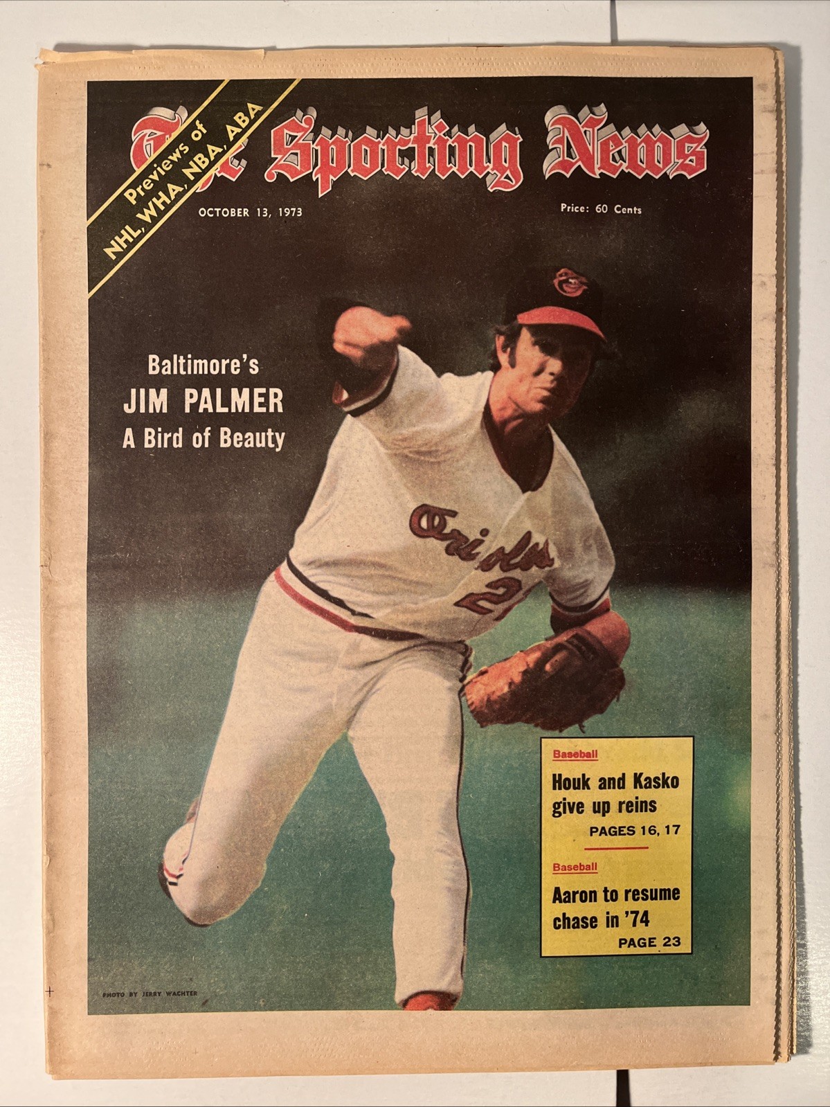 The Sporting News October 13, 1973, Jim Palmer, Baltimore Orioles, MLB (B33)