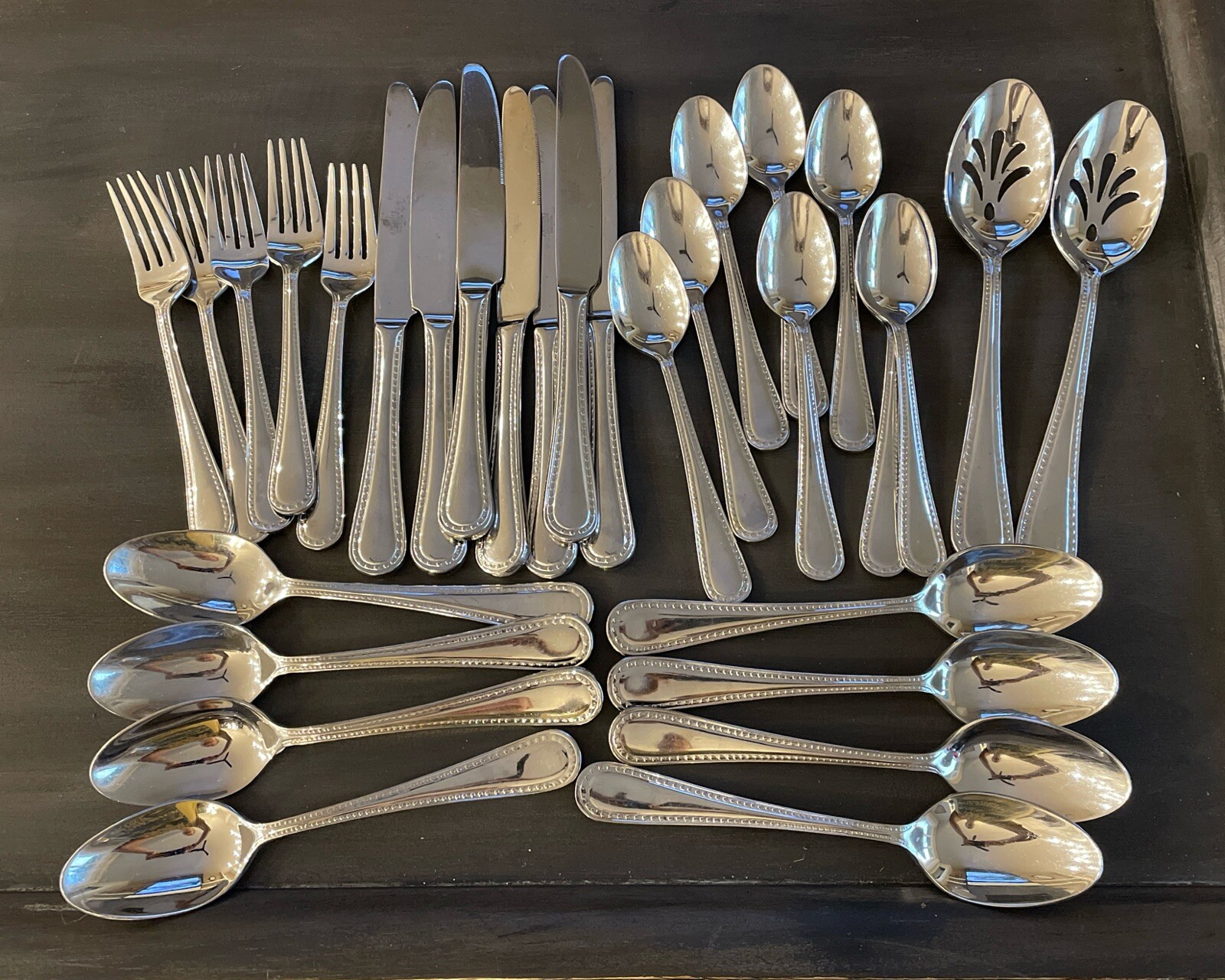 30 Pcs Silverware Stainless Steel Flatware Cutlery Utensil Kitchen