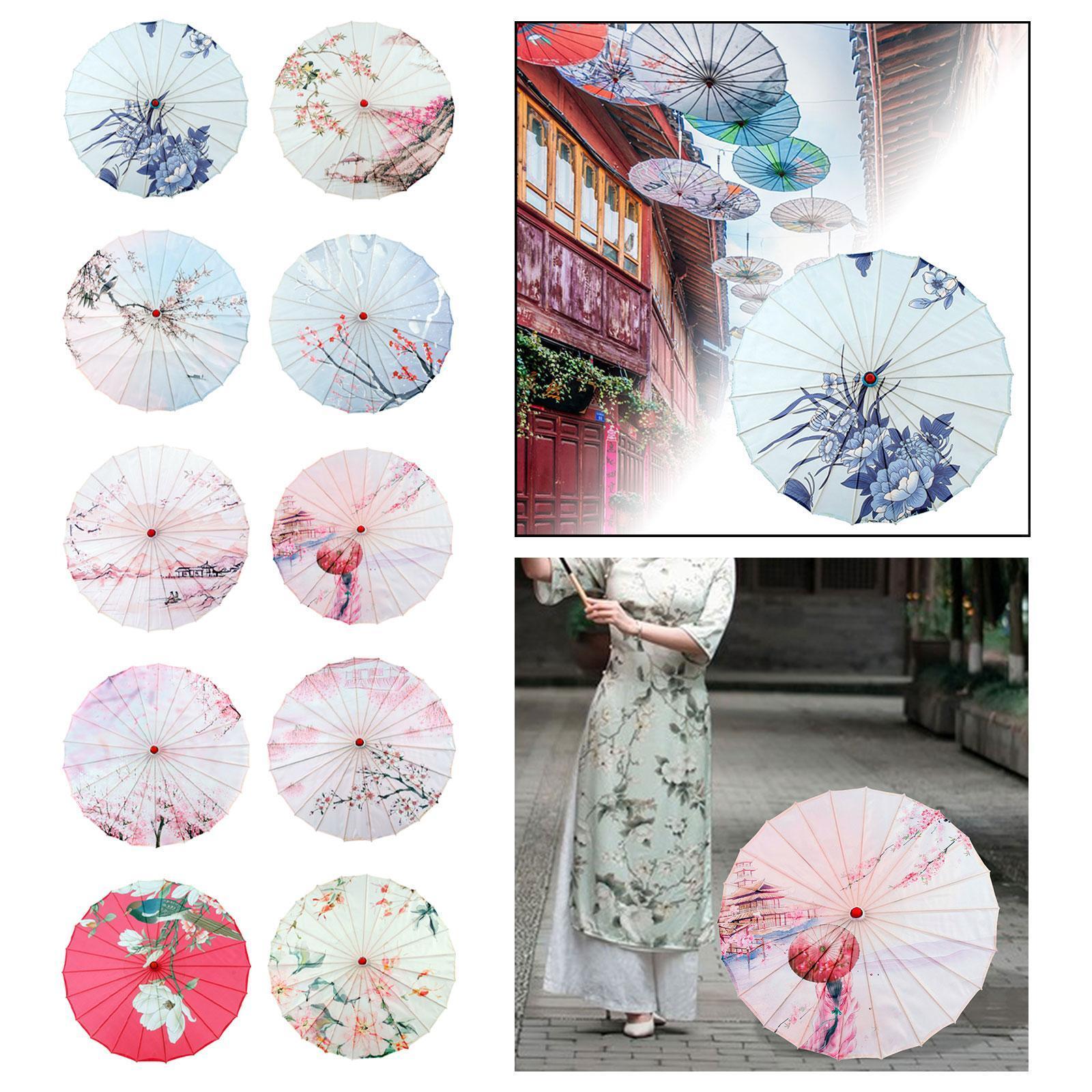 Handmade Chinese Oiled Paper Umbrella Portable Decorative Dance Umbrella for