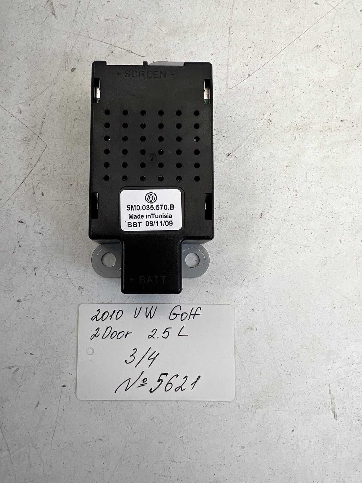 2010-2014 Volkswagen Golf Supression Module OEM.