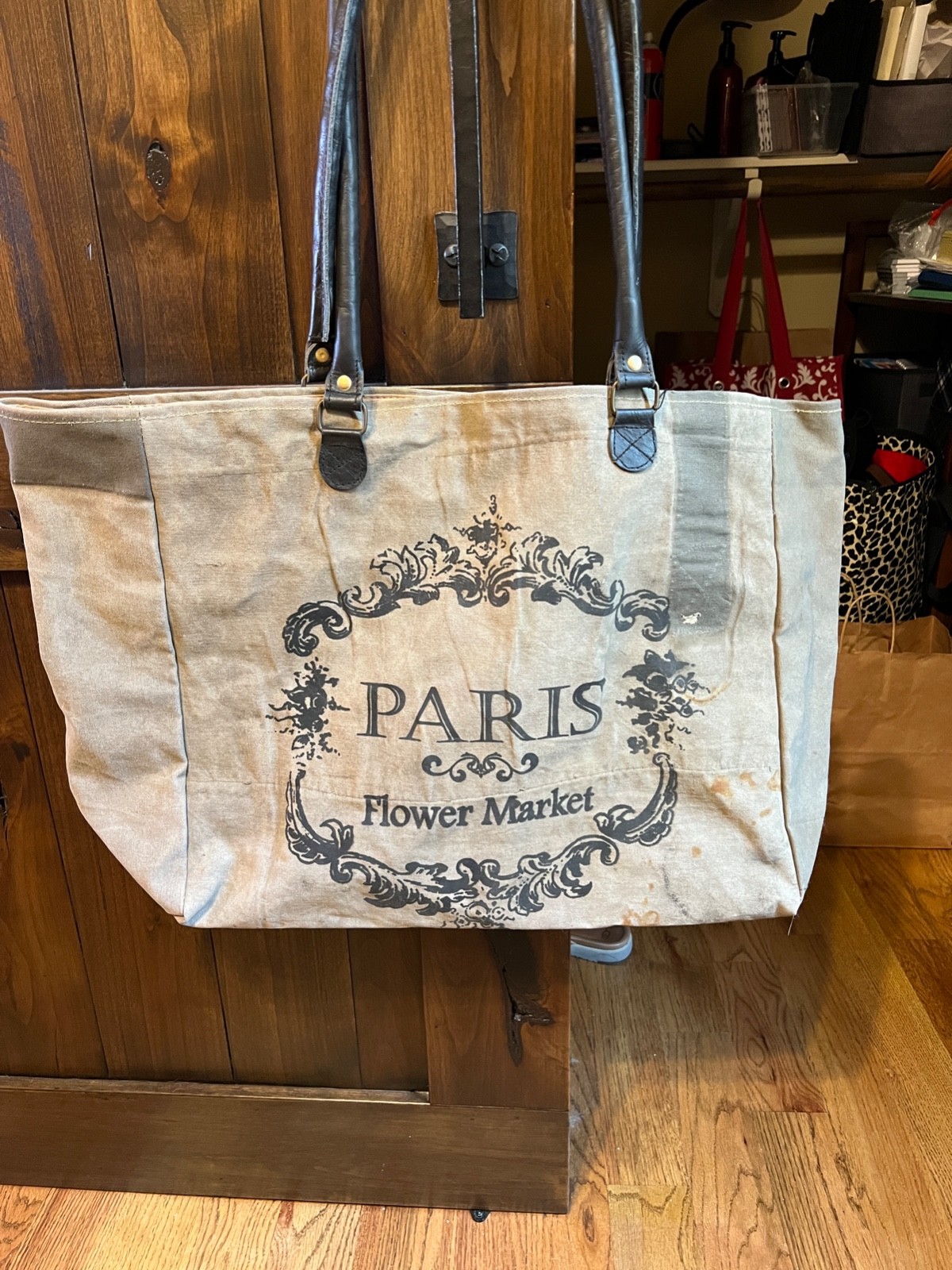 Vintage Addiction Military Tent Tote, NWT
