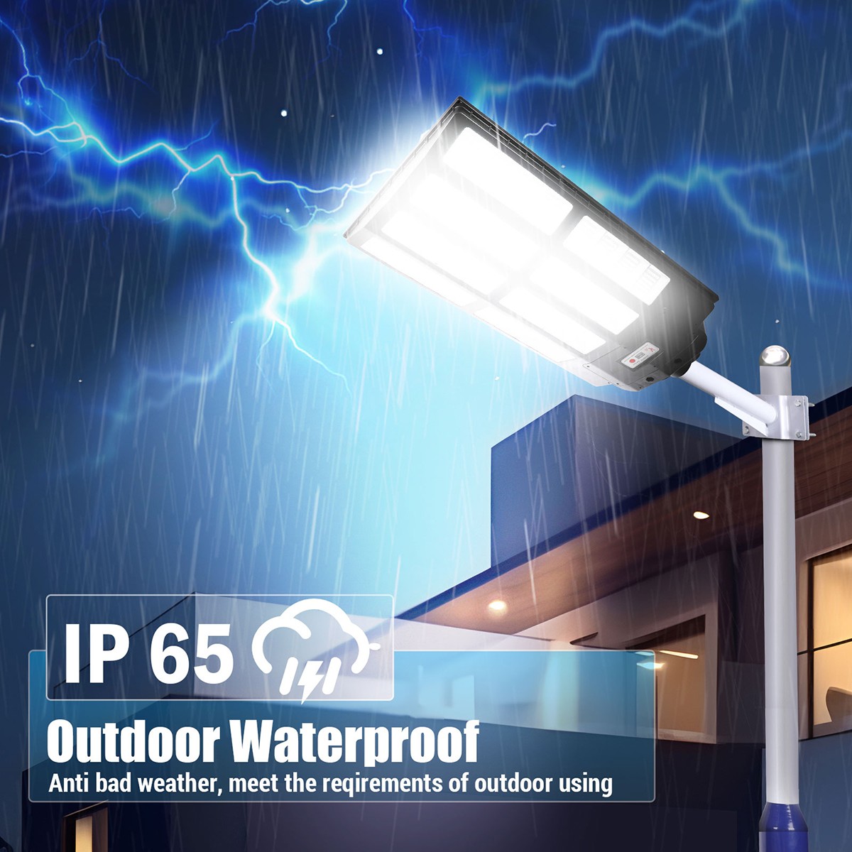 20000000LM Commercial Solar Street Light Outdoor Dusk to Dawn Solar Super Bright