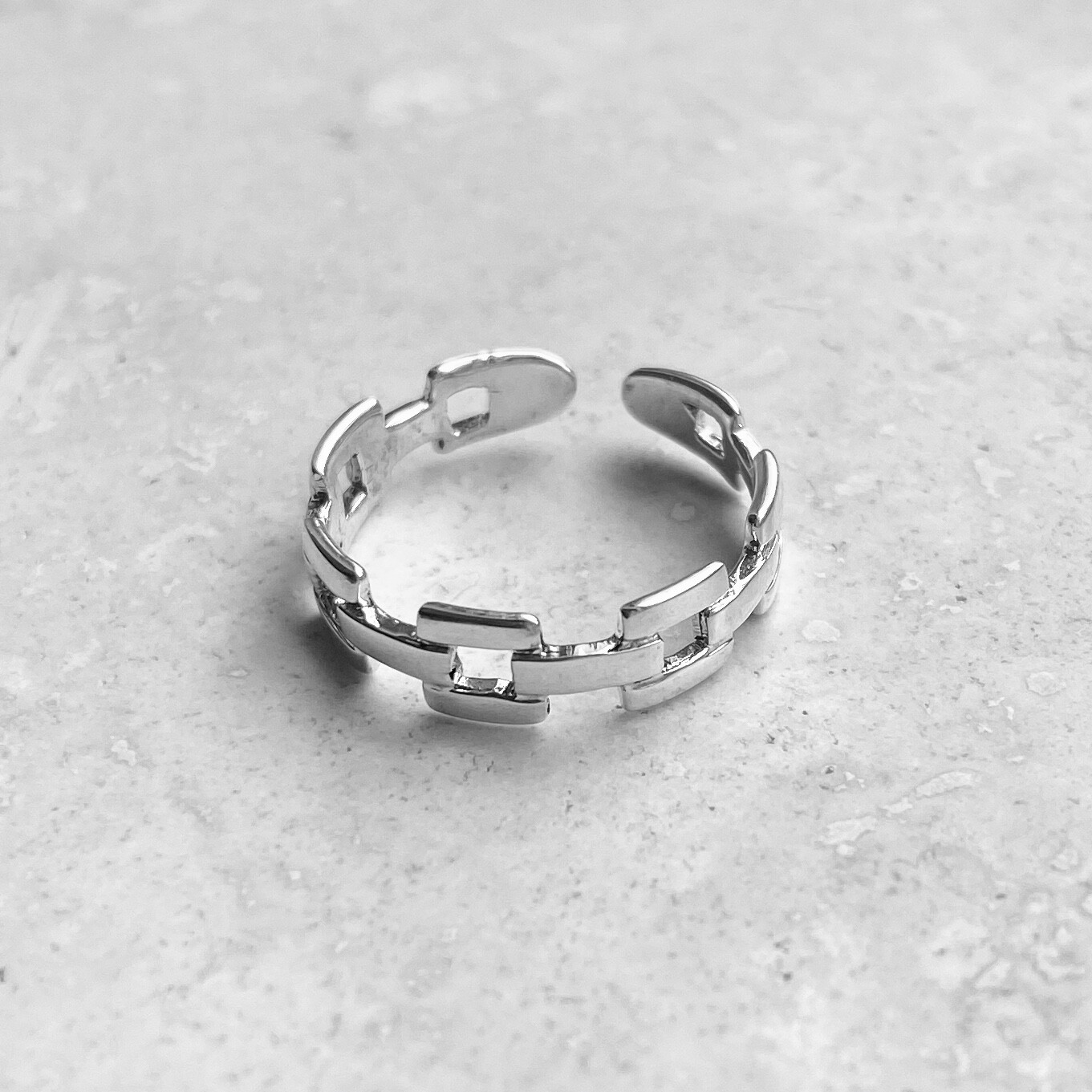 Sterling Silver Link Toe Ring, Silver Rings, Link Ring, Silver Band