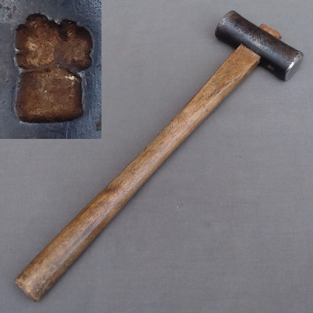Japanese Hammer Round Genno Carpenter tool Head:90mm Total Weight:555g