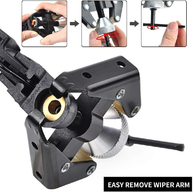 Adjustable Wiper Arm Puller Tool,Heavy Duty Windshield Wiper Arm Removal Tool