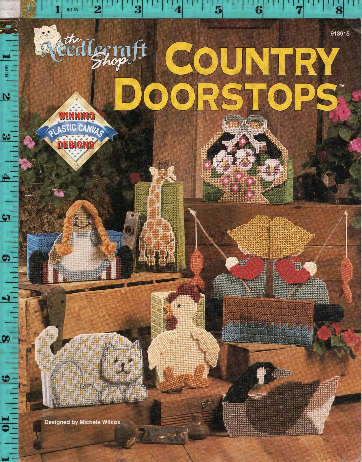 Country Doorstops ©1991 The Needlecraft Shop Plastic Canvas Chart Leaflet 913915