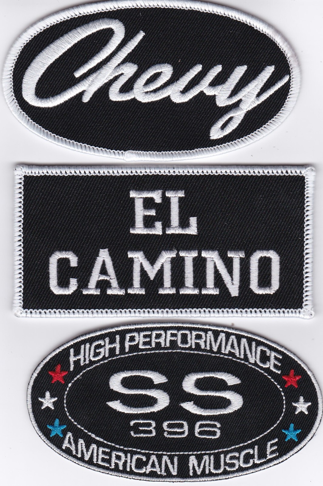 CHEVY EL CAMINO SEW/IRON ON PATCH BADGE EMBROIDERED CHEVROLET SS 396