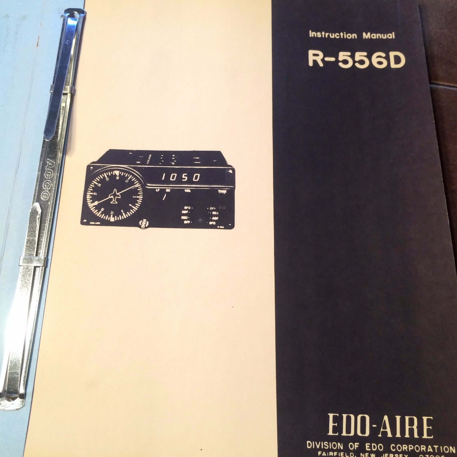 Edo-Aire R-556D ADF Install, Service & Parts manual