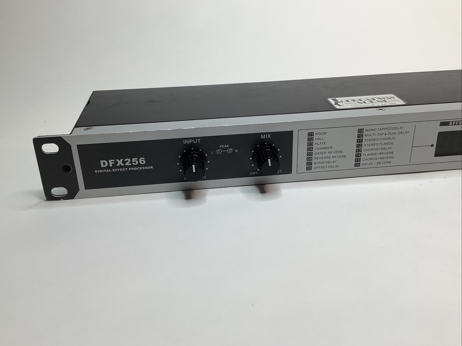 Phonic DFX-256 Rack Mount Digital Effects Processor w/ Power Supply Tested Works