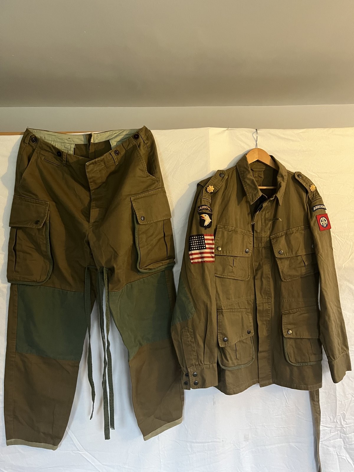 WW2 US Airborne M42 Paratrooper Jump Jacket Pants Cotton SM Wholesale NOS