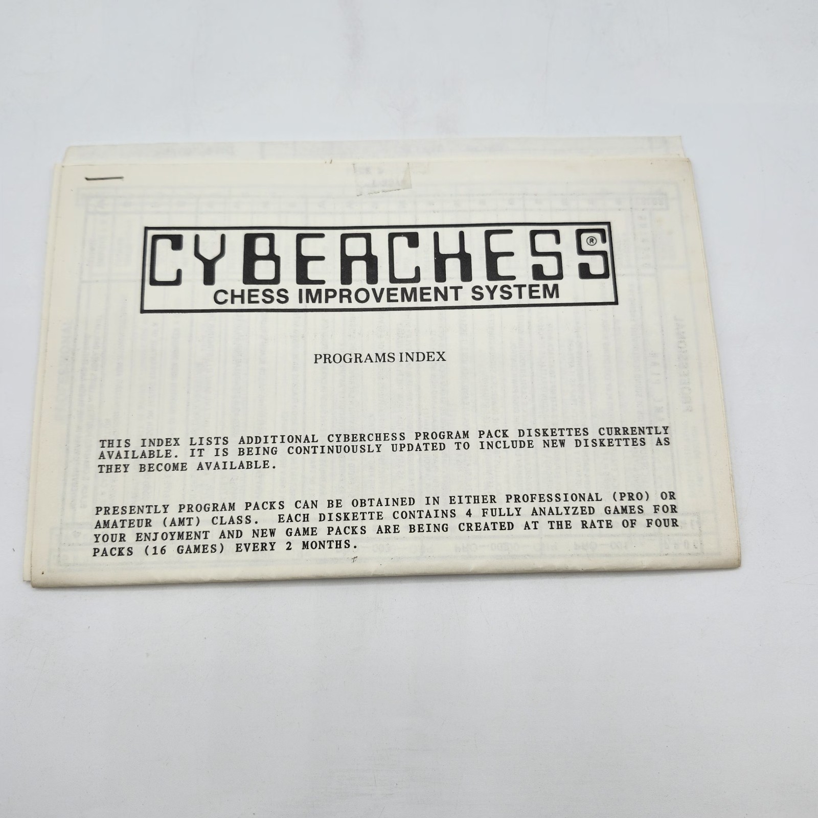 Cyberchess Commodore 64 Chess Improvement System