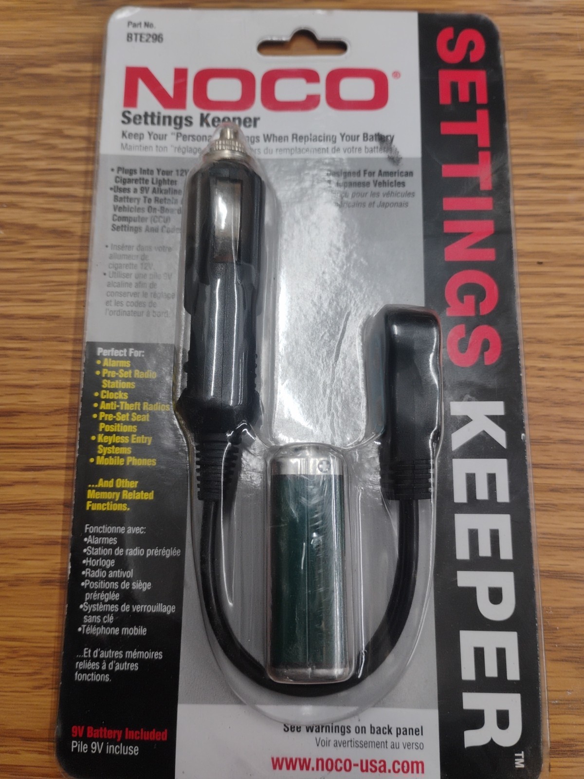 NOCO  Settings Keeper #BTE296