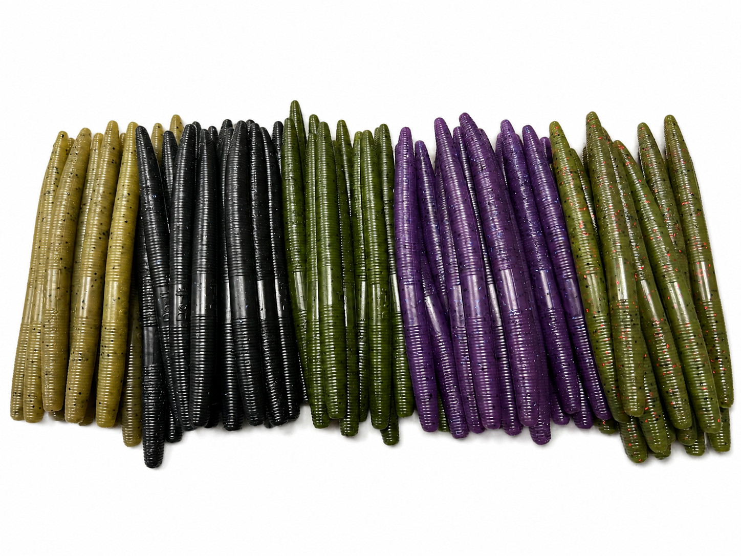 60 Ct - 5" Salted Senko Style Worms Variety Pack Bass Fishing Baits
