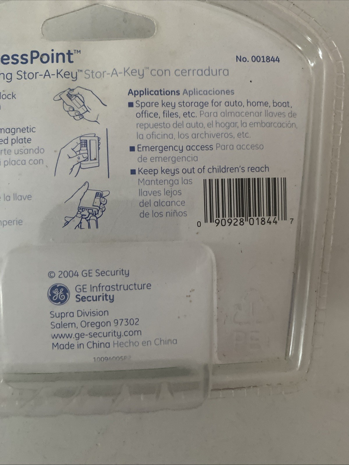 GE Access Point Locking Stor-A-Key Powerful Magnet & Resettable Combination Lock