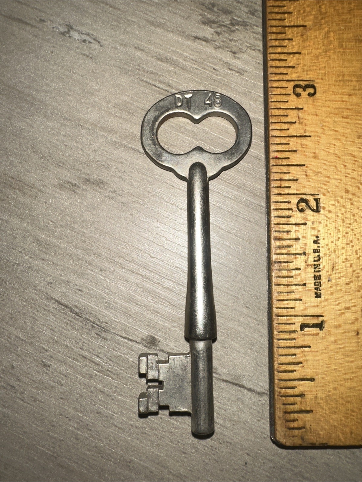 Antique Corbin Skeleton Key #DT48 Solid Barrel Key