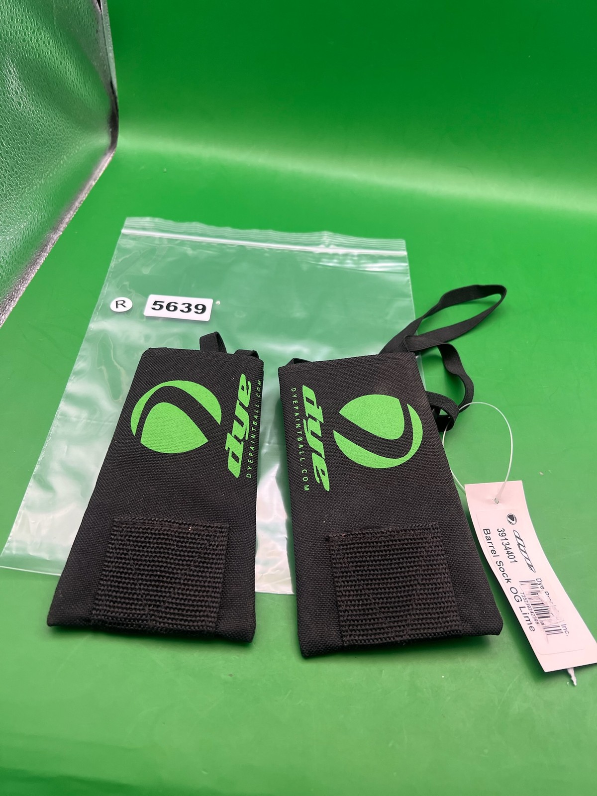Dye Barrel Sock Black Green X2