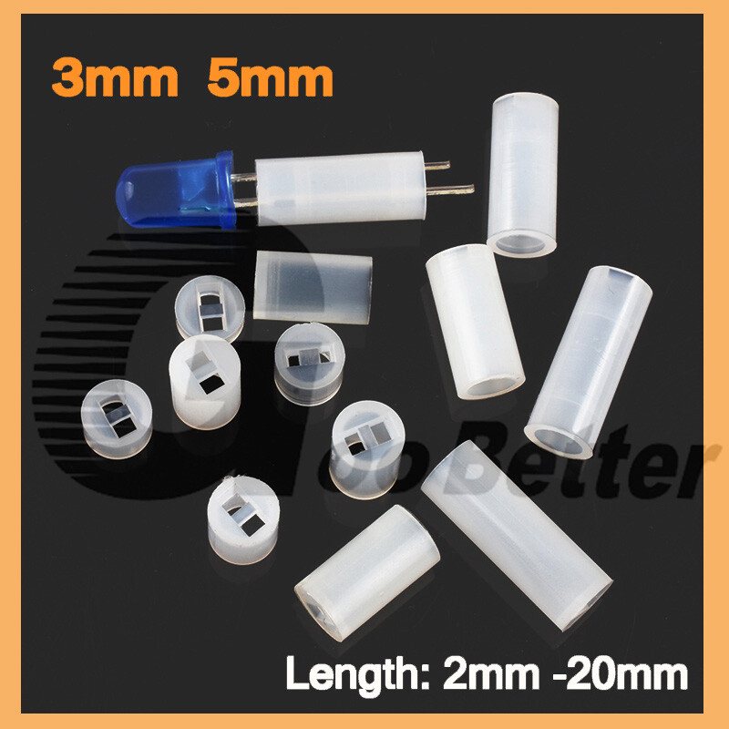3mm or 5mm LED Spacers PCB Board Mount Support Length 2mm - 20mm Available