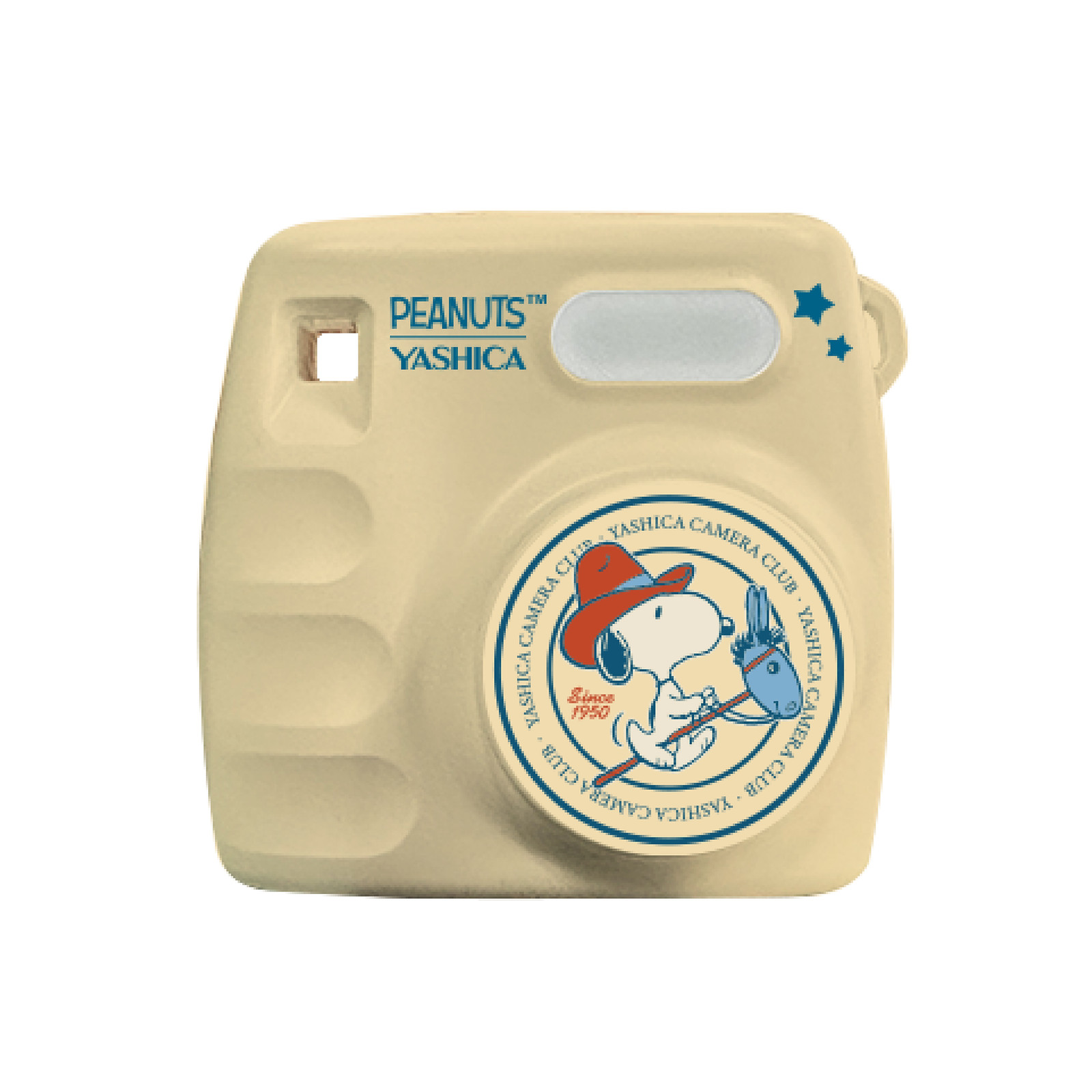 YASHICA x Peanuts Snoopy Mini Digital Camera Cream 1080P Retro Y2K Keychain NEW