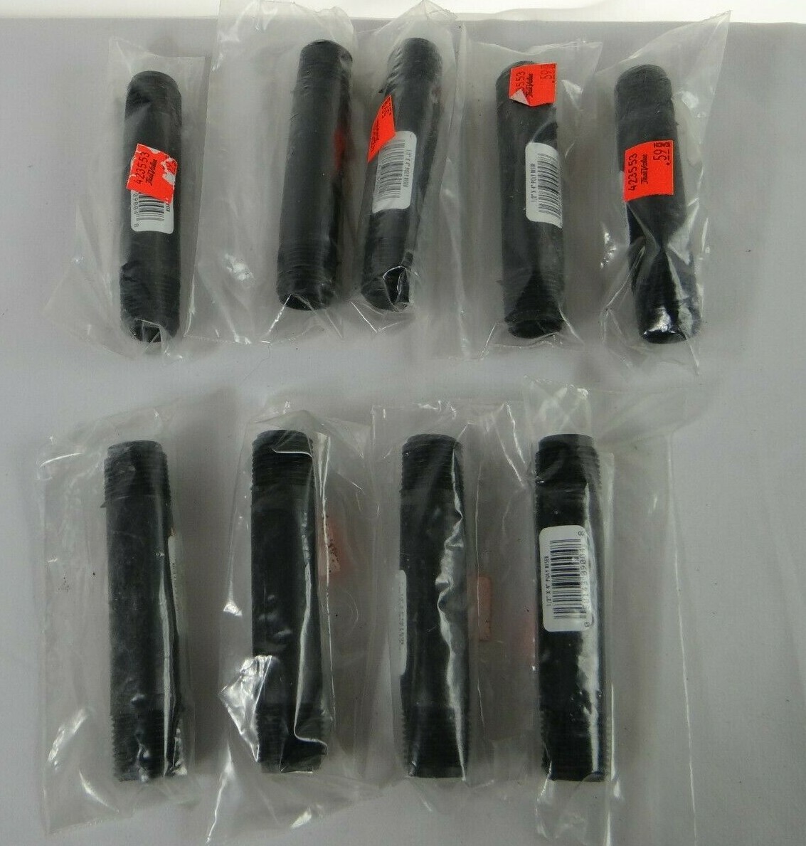 Irrigation Poly Risers Male Threads Both Ends 1/2" x 4" Lot of 33