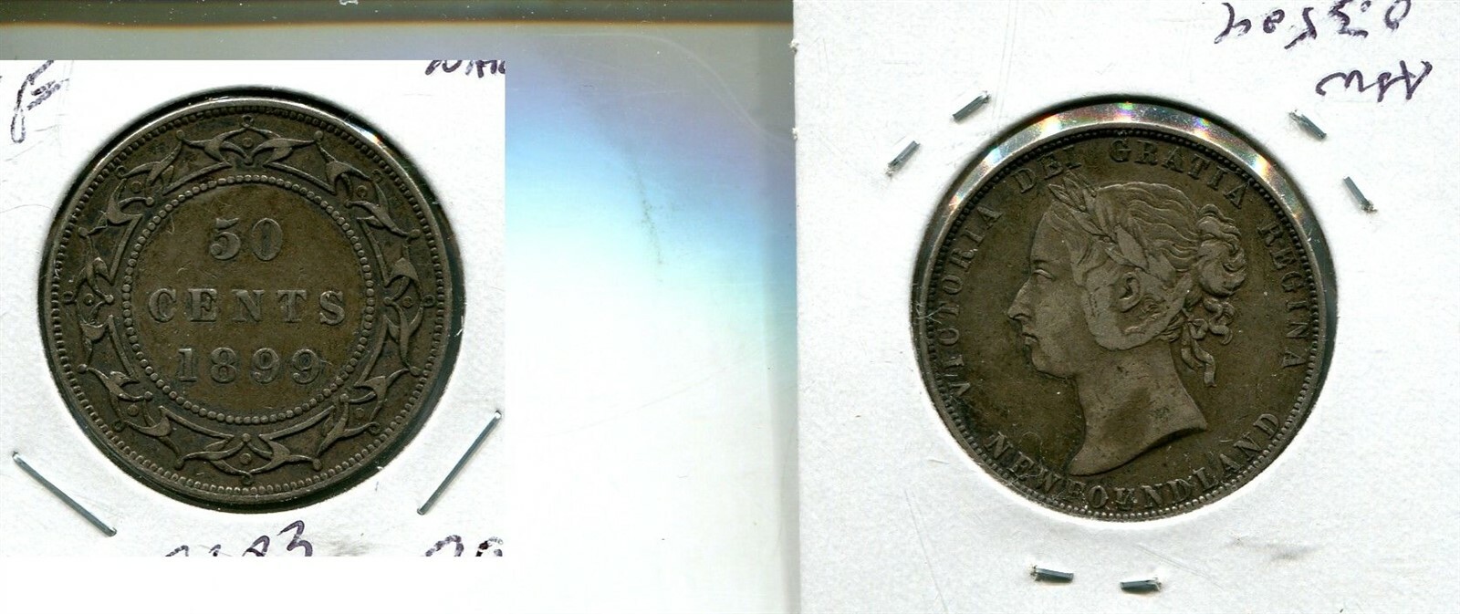 1899 NEWFOUNDLAND SILVER COIN XF 8383N
